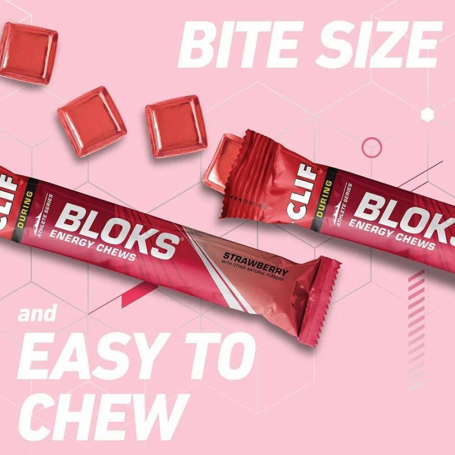 Essentials * | Clif Bar & Company Bloks Strawberry Clif-118062