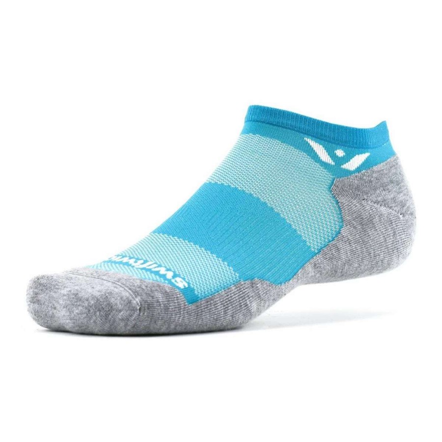 Essentials * | Swiftwick Maxus Zero Running Socks Teal Swif-Zn5702Z