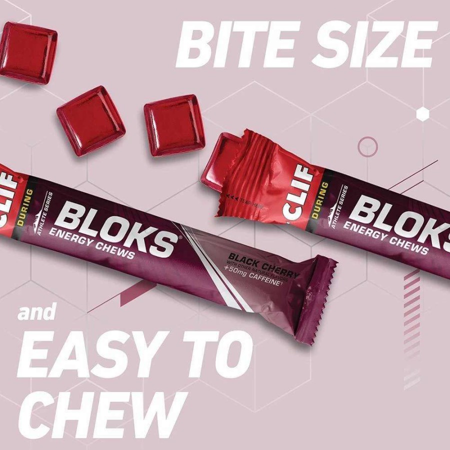 Essentials * | Clif Bar & Company Bloks Black Cherry Clif-118064