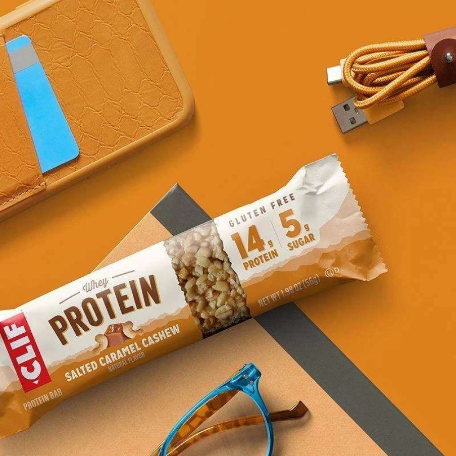 Essentials * | Clif Bar & Company Protein Bar Salted Caramel Cashew Clif-164002