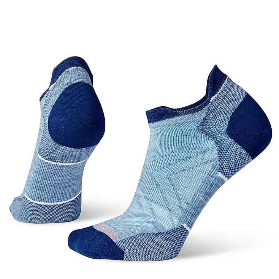 Essentials * | Women'S Smartwool Run Zero Cushion Low Ankle Socks-Sw001668-G61 Mist Blue