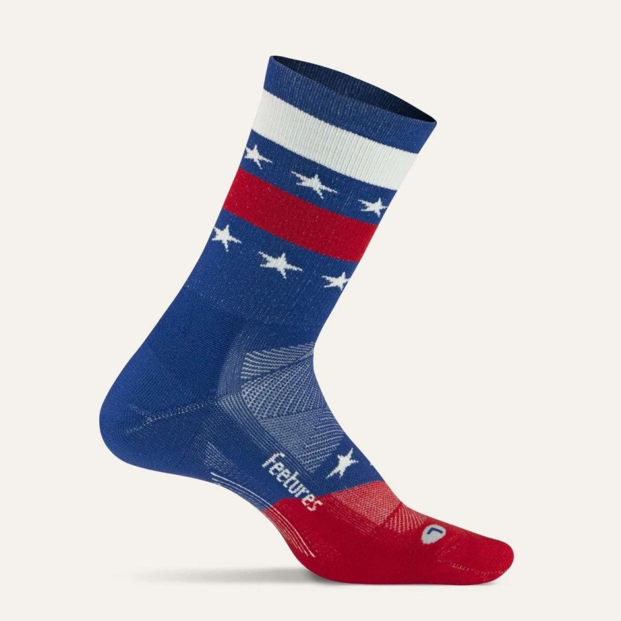 Essentials * | Feetures Features Usa 2022 Elite Lite Mini Crew Socks Feet-E90564